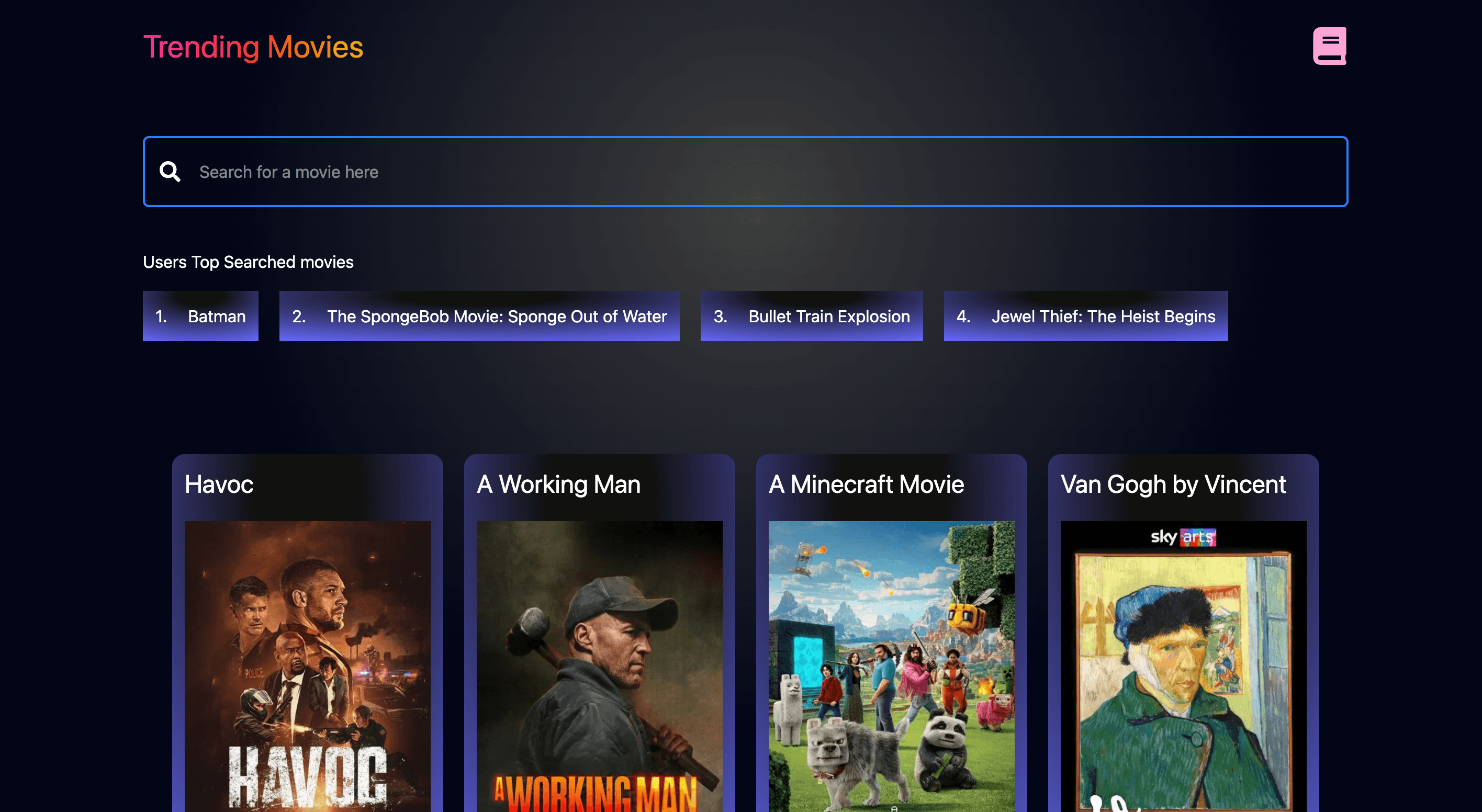 Movie App (TMDB API and appwrite Integration)